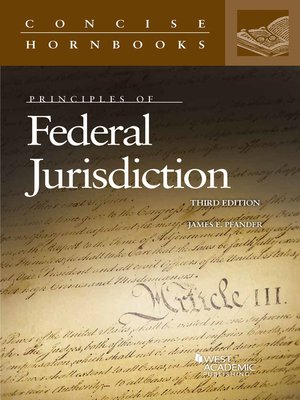 cover image of Principles of Federal Jurisdiction